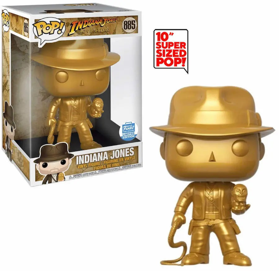 Indiana Jones Gold 10 Inch Funko Pop Jumbo Figure