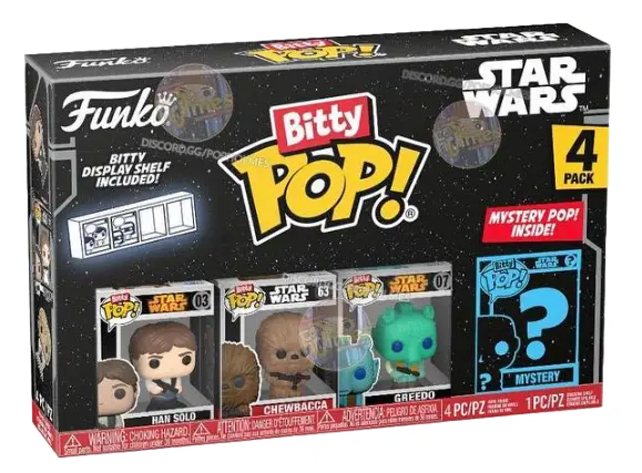 Star Wars Bitty Han Solo Chewbacca Greedo