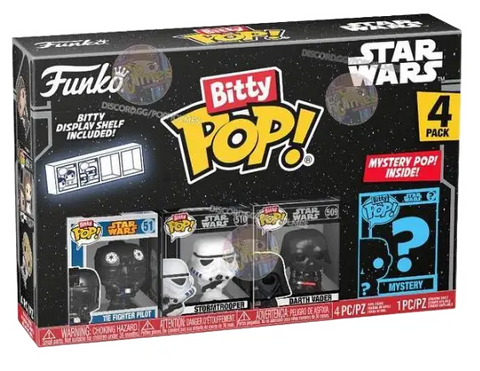 Star Wars Bitty Pop Darth Vader Stormtrooper Tie Figher