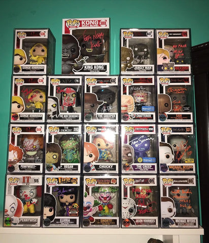 Display of Signed Funko Pop