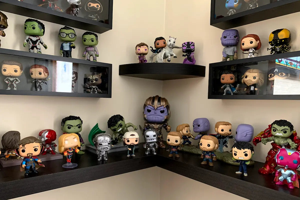 marvel funko pop collection setup shelving