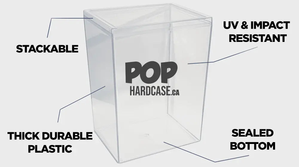 stackable hard case funko pop protectors thick hard plastic