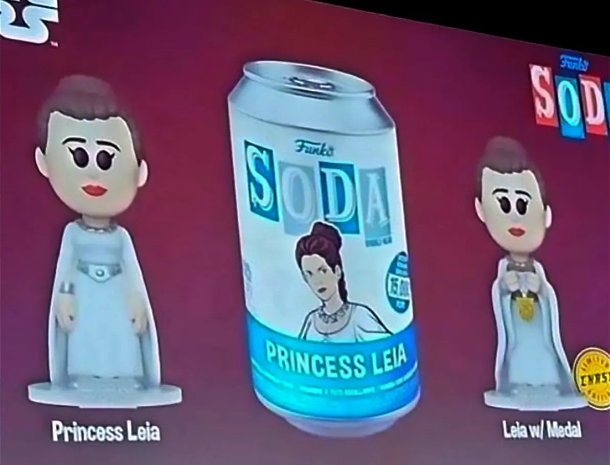 princess leia soda funko chase star wars can pog WonderCon