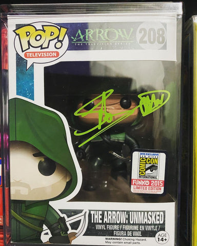 The Arrow Unmasked Signed Funko Pop