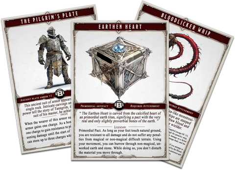 A preview image of beneos magic item cards