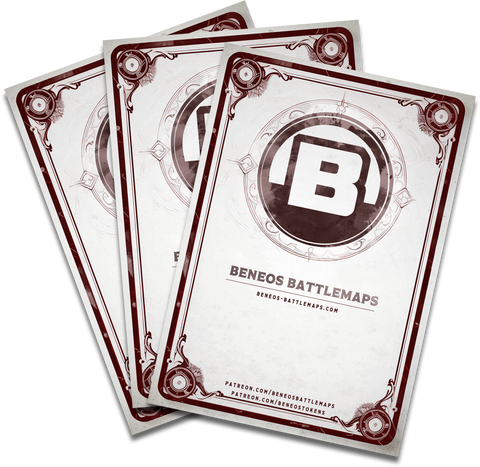 A preview of the item cards backside with the beneos logo
