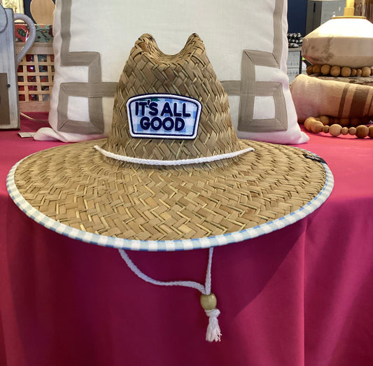 Simply Southern Straw Hat-Good Vibes – Russellville Florist & Gifts