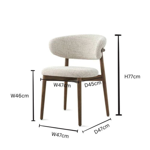 Lucien Dining Chair Measurements