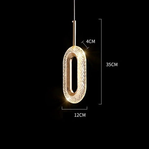 Broxle Reeva Crystal Pendant Light Measurements