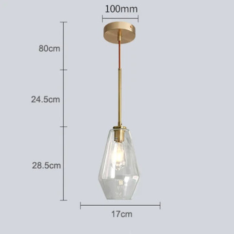 Broxle Dalius Diamond Pendant Light - Sia Measurements