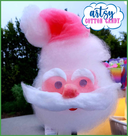 Santa Clause cotton candy art