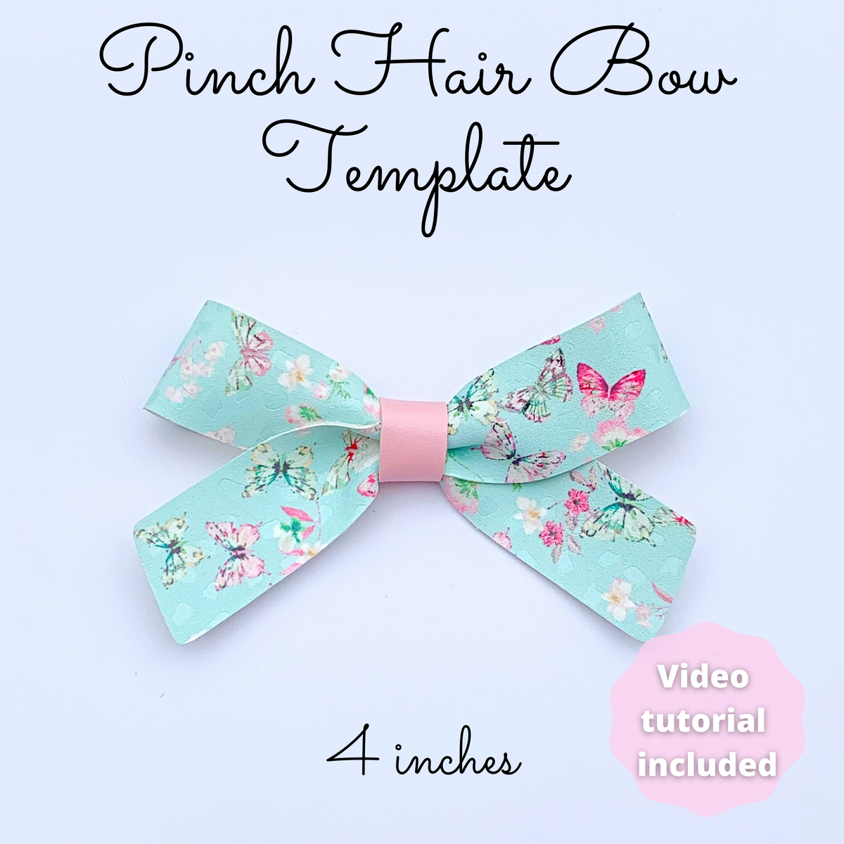 Pinch Hair Bow Template SVG - Hair Bow SVG, PDF - Digital Template - H ...