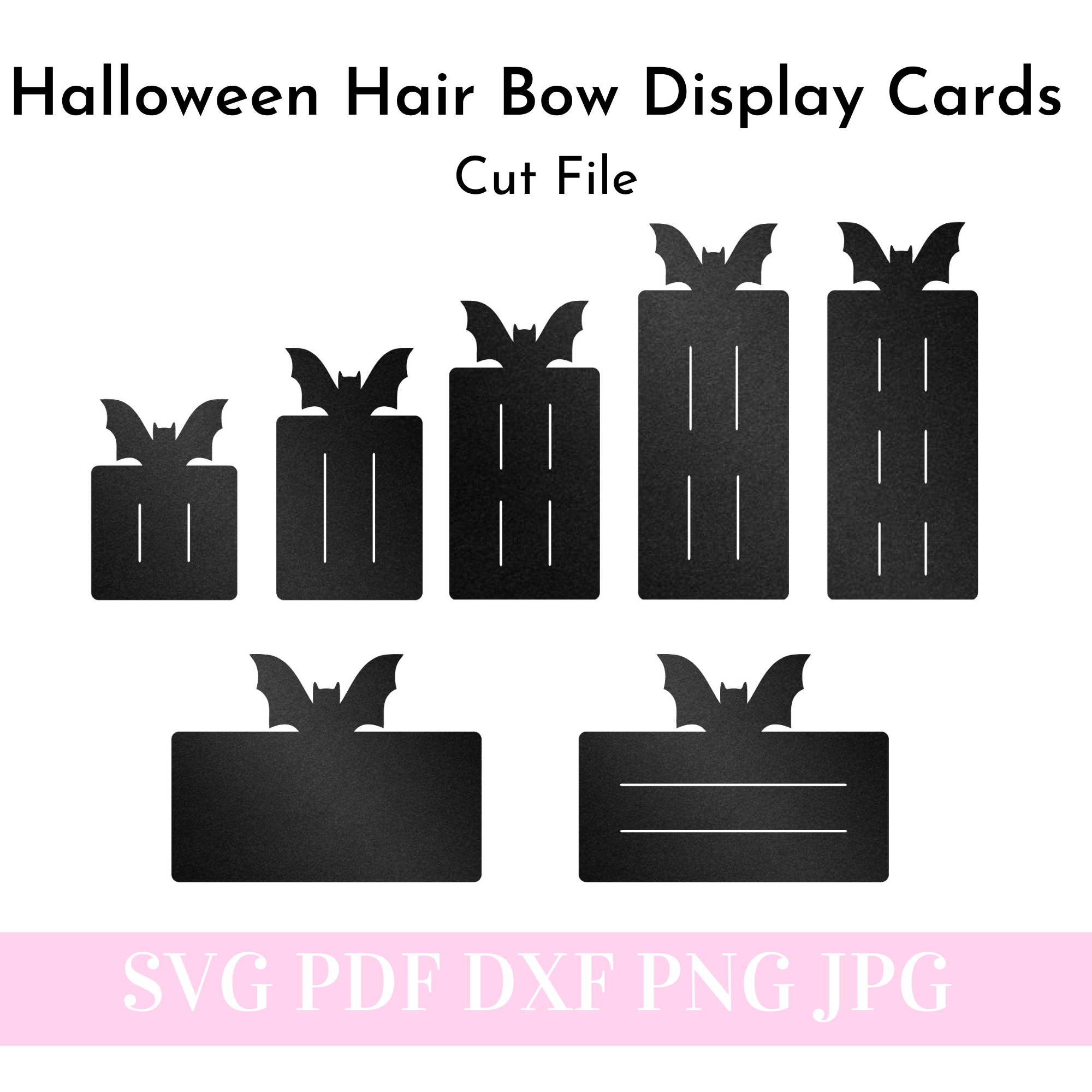 Hair Bow Display Card SVG