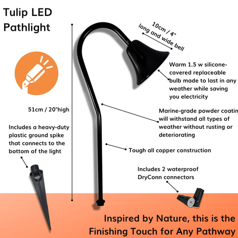 Tulip LED Landscape Path Light
