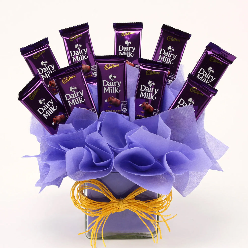 Mother's Day - Purple Love Milk Chocolate Bouquet – Al Warda Gallery