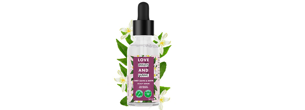 Love Beauty and Planet Curry leaves serum title