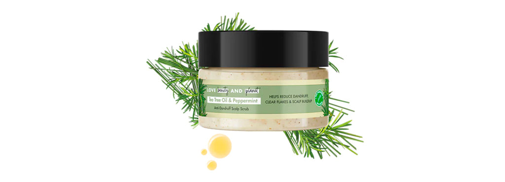 Tea tree oil anti dandruff scalp scrub