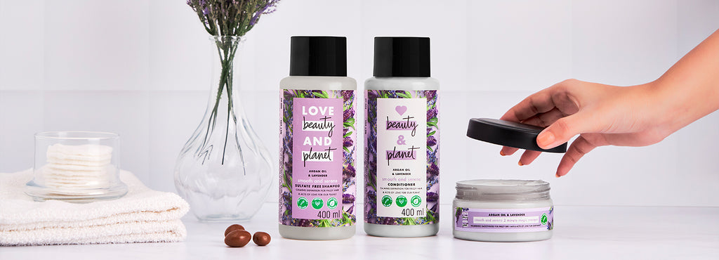 Love Beauty And Planet Argan Oil & Lavender Anti-Frizz, Smoothening Combo