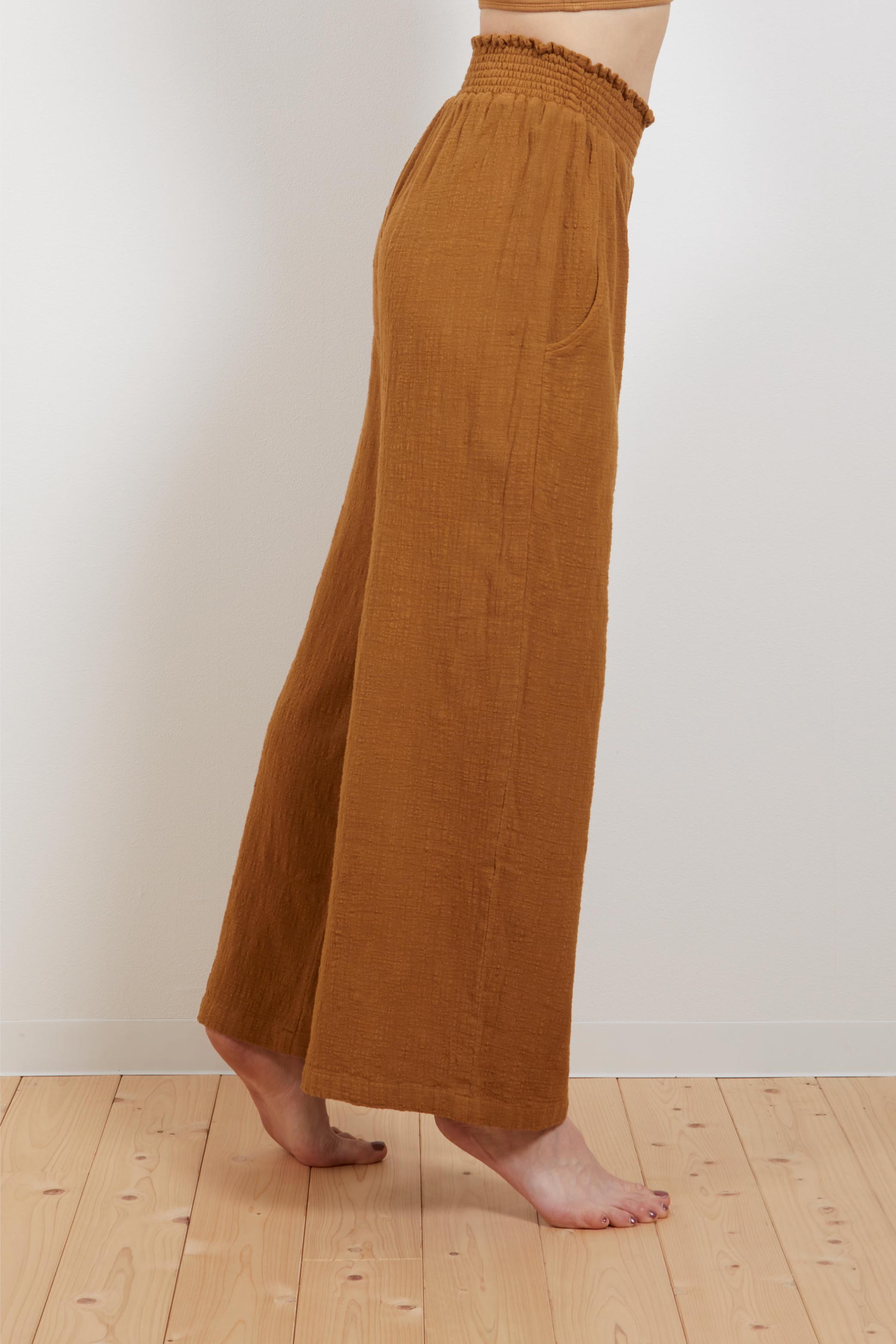 コットンワイドパンツ / Cotton Wide Pants – yinyang yoga wear