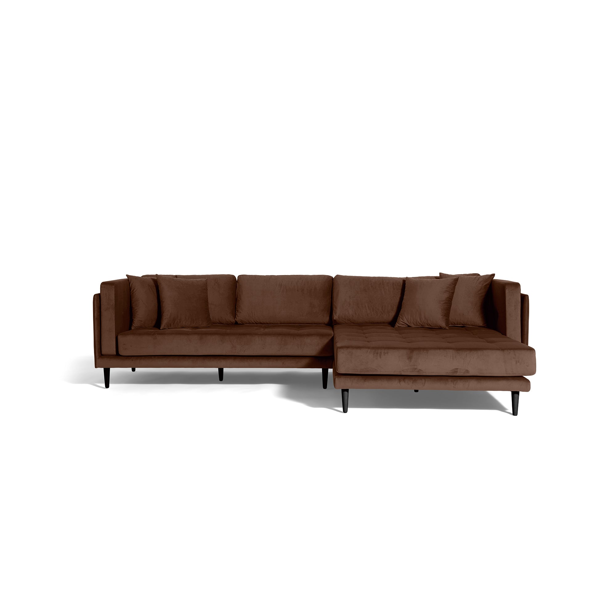 Billede af Cali højrevendt chaiselong sofa, velour