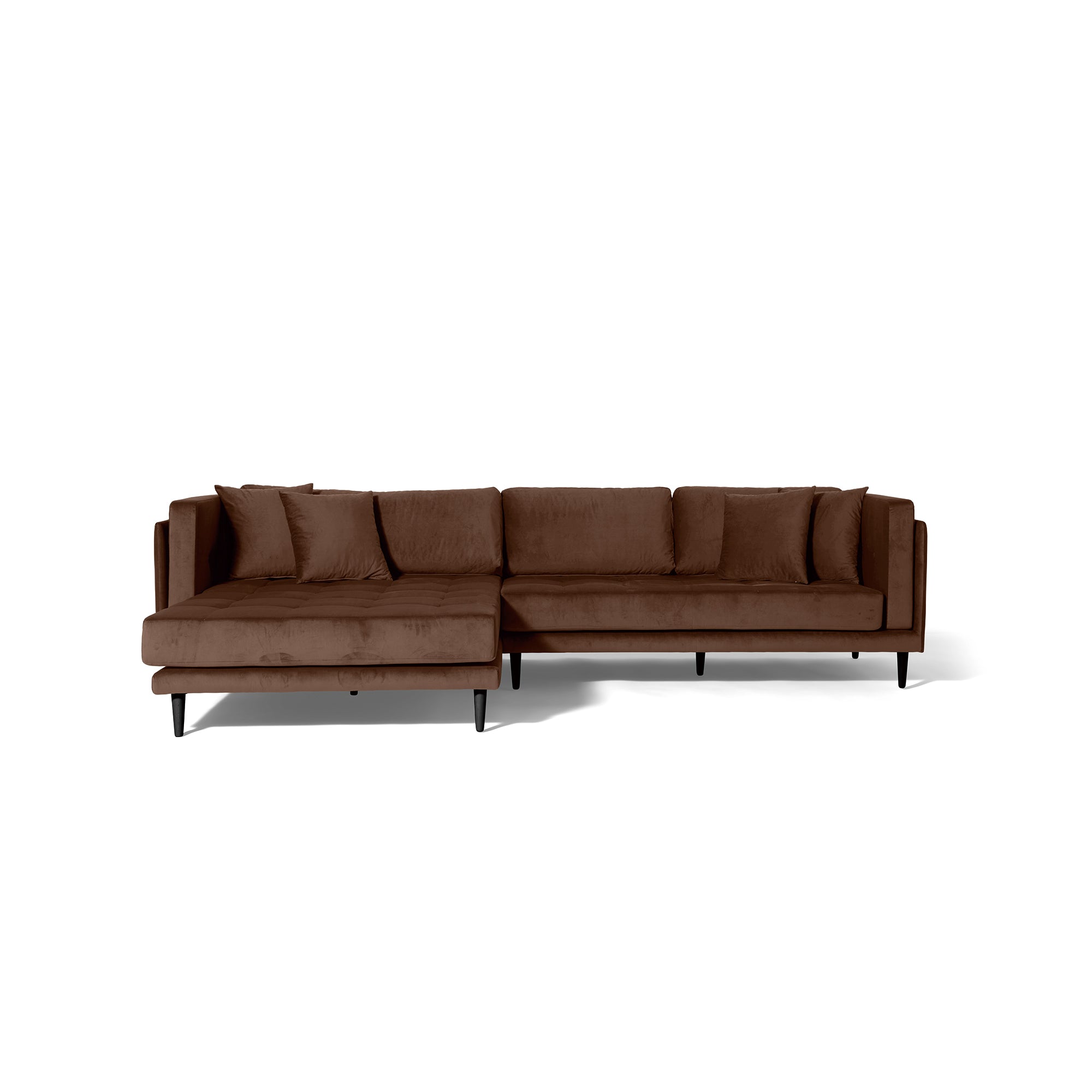 Cali venstrevendt chaiselong sofa, Velour