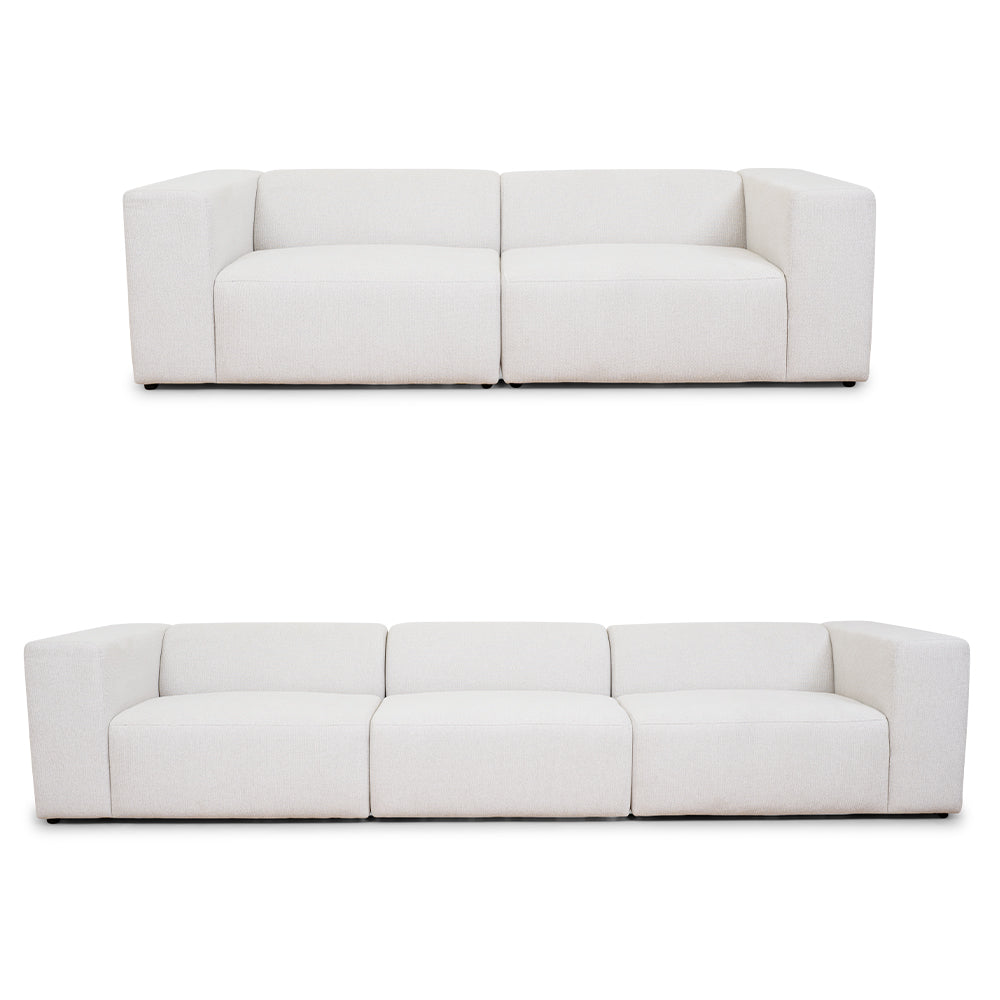 Bilbao XL 2+XL 3 personers sofasæt, råhvid