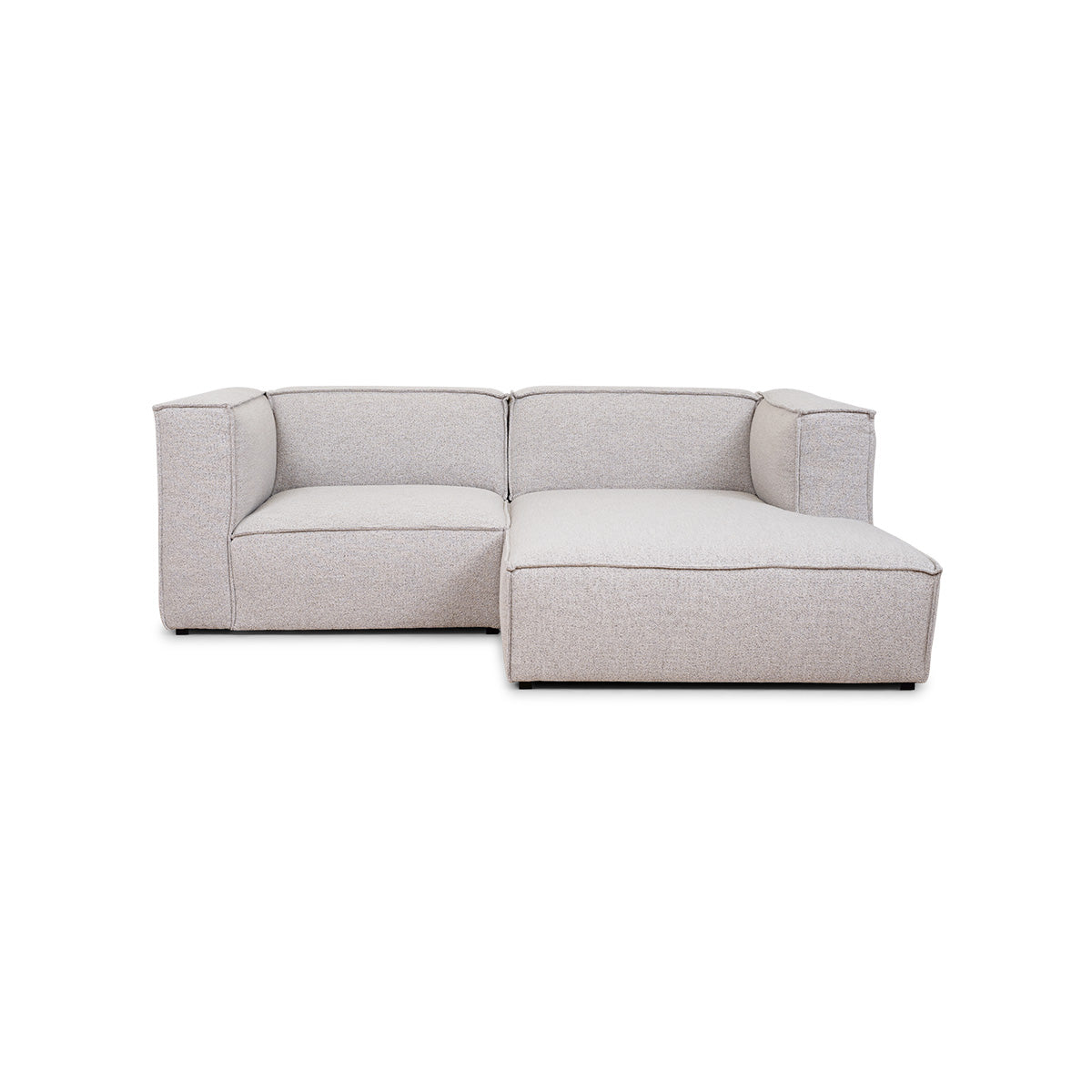 Billede af Milano beige chaiselongsofa, højrevendt