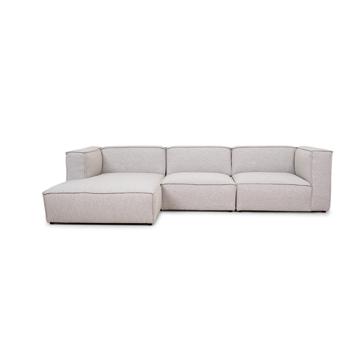 Billede af Milano beige XL chaiselongsofa, venstrevendt