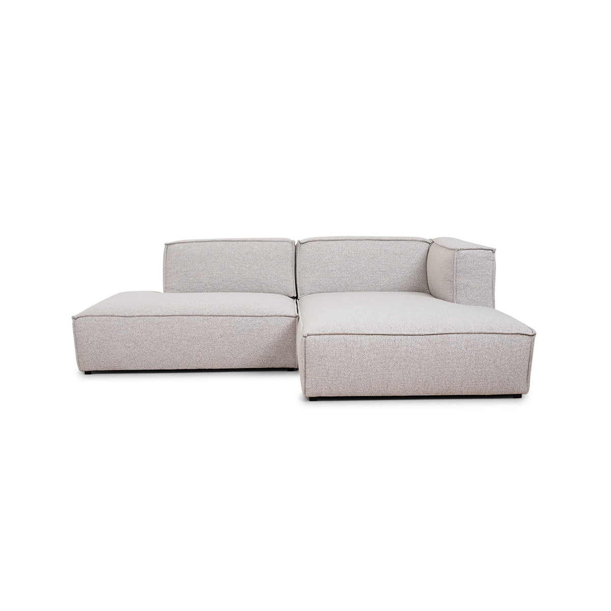 Billede af Milano beige chaiselongsofa m. hvilemodul, højrevendt