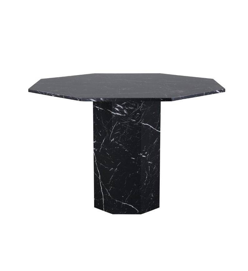 Billede af Marbs spisebord, sort marmor look