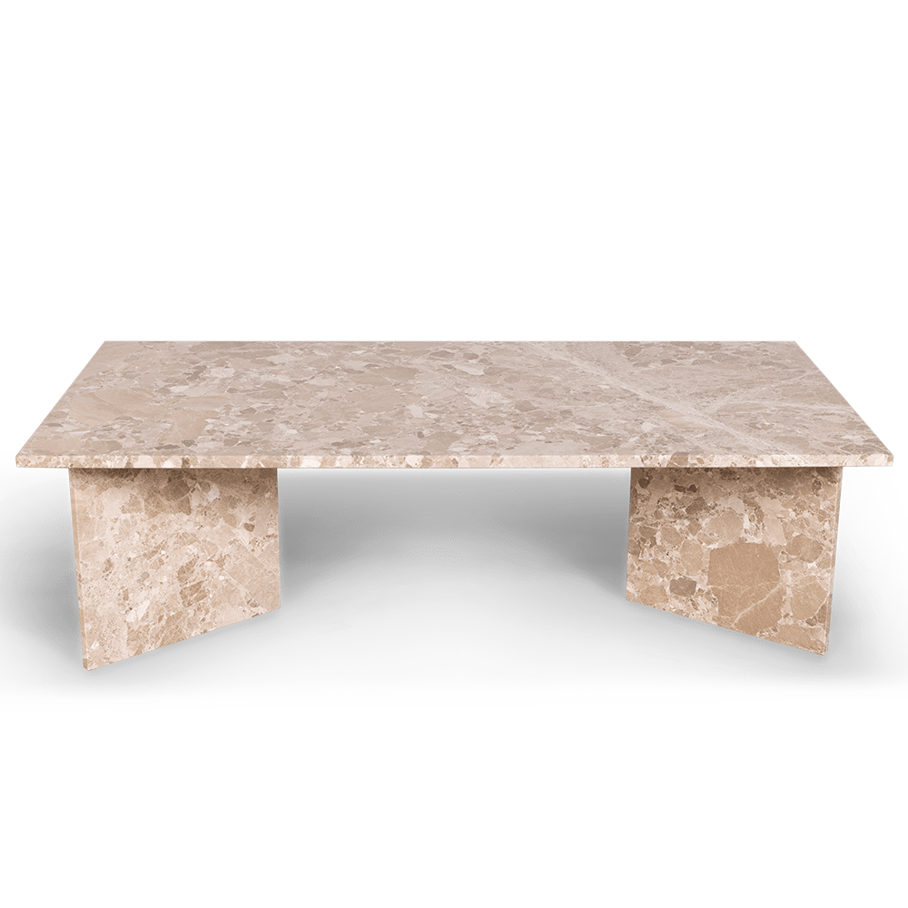 Billede af Vega latte marmor sofabord, 140x70