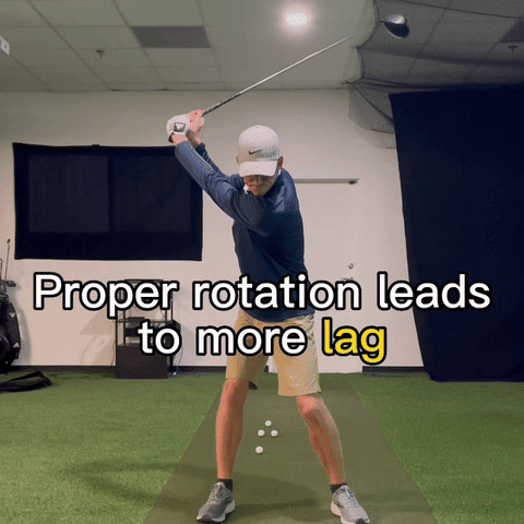 Proper golf swing rotation