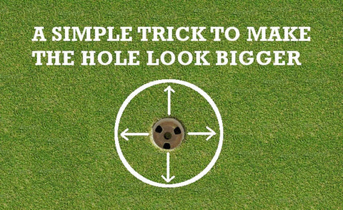How big is a golf hole?