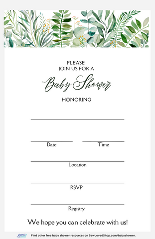 Baby Shower Invitations