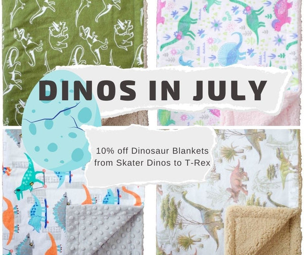 Dino baby blankets for Dinosaur themed nursery