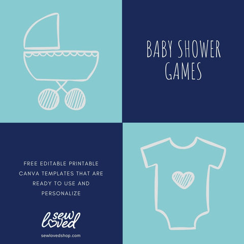 The Sew Loved Shop's Free Printable Baby Shower Games