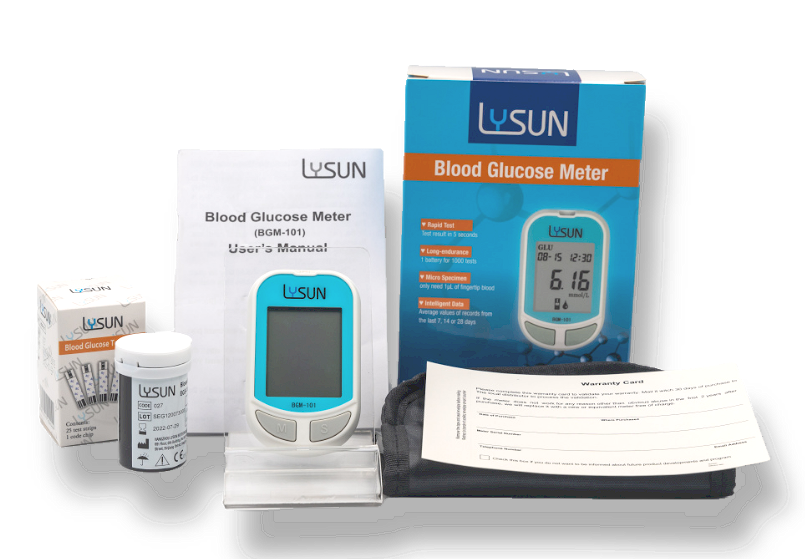 Uric Acid & Blood Glucose Test Strips for LYSUN GUM-101 Meter with Fre –  Lysunbio