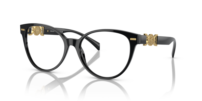 Versace 0VE3334 Black Glasses Frames | 1001 Optical
