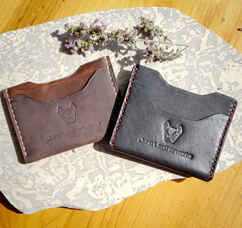 Leather Flap Wallet with free monogram and customization *made to orde –  Juno Leatherworks