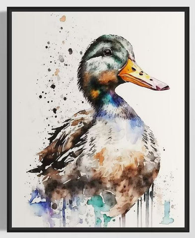 watercolor duck prints