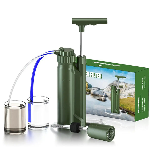 Breeze Water Filter Straw for Survival- Patented Design, Multiple Filtering  Options! Hollow Ultra-Filtration Membrane. Transform Contaminated Water