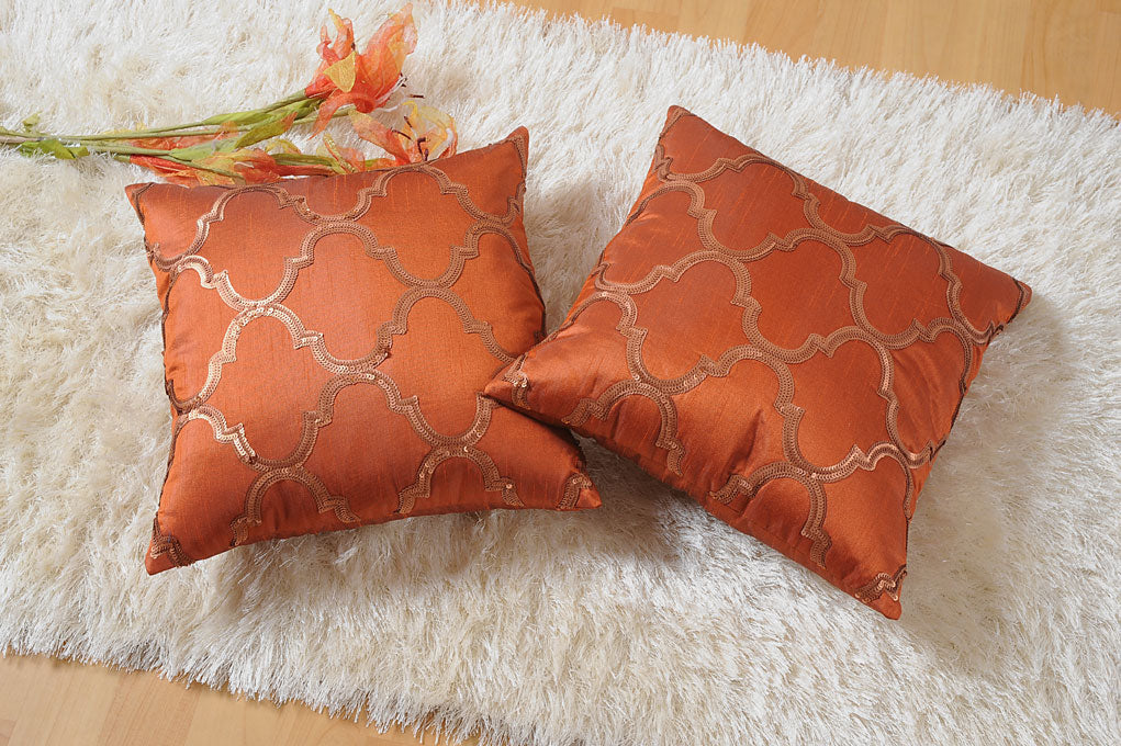 Kyrah Sequence Geometry Cushion Cover (Set Of Two)