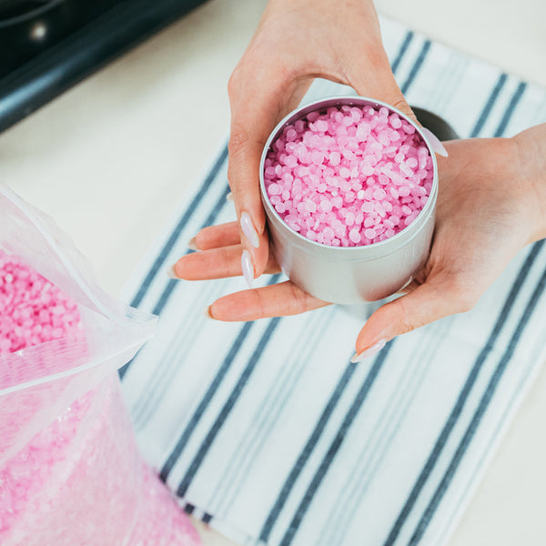 Pink Beeswax Sheets for Candle Making : : Home