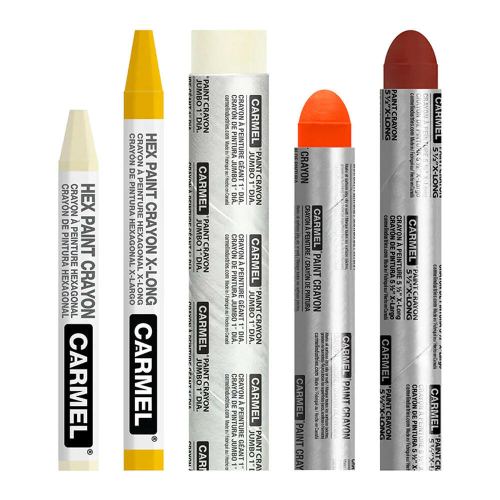 Lumber Crayon Markal 200 Wax Based Marker, 4-5/8 Length, Yellow - 12 Pack
