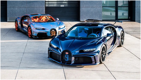These Zebra-Striped Bugatti Chirons Took 5 Weeks to Paint