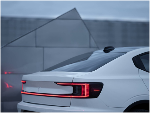 The Polestar 2's trunk 