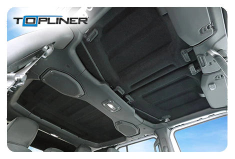 Topliner. Complete coverage; 3M adhesive; Rubber trim; Formed to top contours; Additional insulation; Reduces echo; Improve interior finish quality.