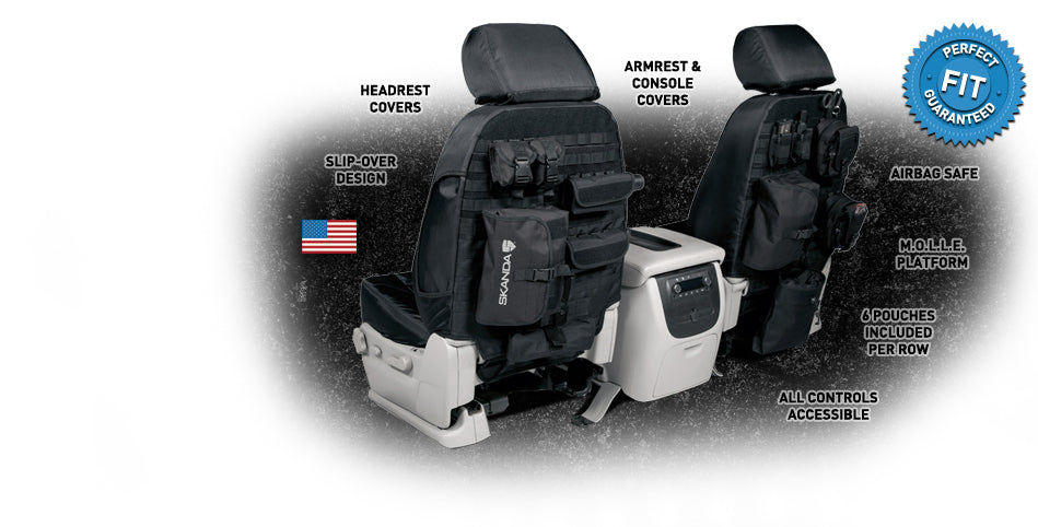 Custom Tactical Seat Cover Ballistic Camo Kryptek
