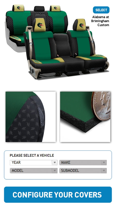 Configure your University of Alabama at Birmingham custom seat covers