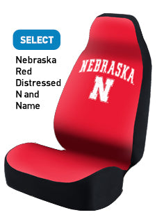 Nebraska Red Distressed N and Name